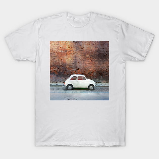 Vintage italian car in watercolor T-Shirt by thelazypigeon